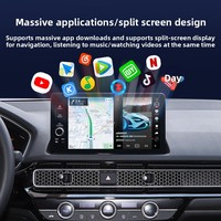 Adaptador CarPlay con Conexión por Cable Tipo-C USB, Wi-Fi 4G, Pantalla sin Marco, Sistema de Infoentretenimiento para Automóvil Basado en Android