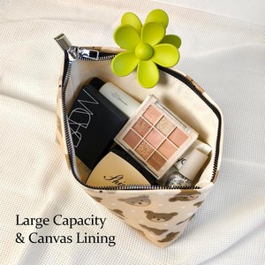 Cute Makeup Bag Aesthetic Cosmetic Bags Women Girls Travel for Bag Large Capacity Zipper Waterproof Lightweight - Product Image 5
