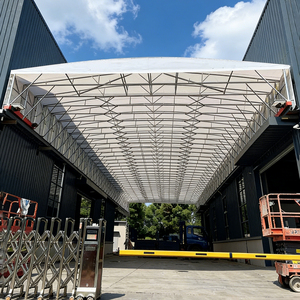 Custom Modern Electric Sliding Shelter Waterproof PVC Coated <strong>Fabric</strong> <strong>Canopy</strong> with PVC Coated Frame and Pulley System - Product Image 3