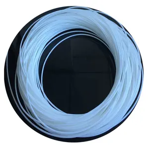 2mm 3mm Leite branco núcleo sólido lado brilho luz plástico fibra óptica decorativa luz guia tira
