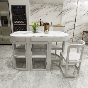 <span class=keywords><strong>Muebles</strong></span> de Comedor Modernos y Sencillos de Piedra Resistente para Hotel, Restaurante y Uso Doméstico - Product Image 4