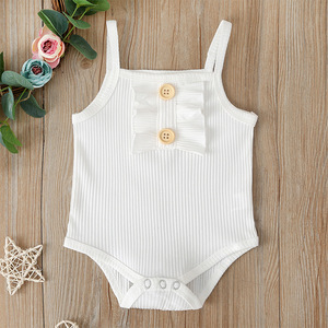 Conjunto de Ropa de Verano para Bebés de 1 a 5 Años, Tirantes de Tela con Diseño de Rayas, Mameluco para Niña Recién Nacida - Product Image 3
