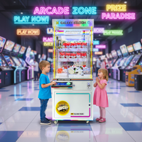 Machine à griffes métallique à monnayeur/billets pour un joueur, avec fonctions de jeu d'arcade et garantie d'un an