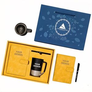 Set de Regalo de Lujo Personalizado para Reuniones, Cuaderno, Taza y Bolígrafo Metálico en Caja de Presentación, Venta al Por Mayor - Product Image 3