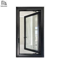 Extérieur Maison Insonorisé Meilleur Prix Swing Impact Aluminium Double Pont Cassé Fenêtres en aluminium Fenêtres à battants