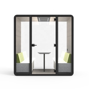 Glory Merge GMP-L3026HY Portable Aluminum Alloy Modern Modular Privacy Silence Soundproof Booth Acoustic Work Pod for Office - Product Image 5