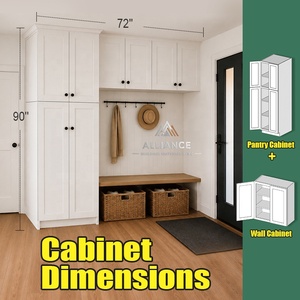 Gabinete de Almacenamiento para Entrada, Disponible en Almacén en EE. UU. |   Mueble de Almacenamiento de Zapatos para la Entrada del Hogar, Estilo Americano |   Armarios de Almacenamiento de Madera para el Recibidor - Product Image 4