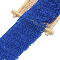 Frange à pompons en polyester personnalisée de 7 cm pour rideaux, vêtements, textiles de maison - Garniture décorative lavable et durable pour la couture
