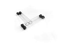 Tubes/Tuyaux en Plastique ABS/PP Transparent sur Mesure à Haute Transparence, Sérigraphiés UV/Injection Numérique, avec Bouchon à Vis Coloré – Idéal pour Cadeaux et Outils
