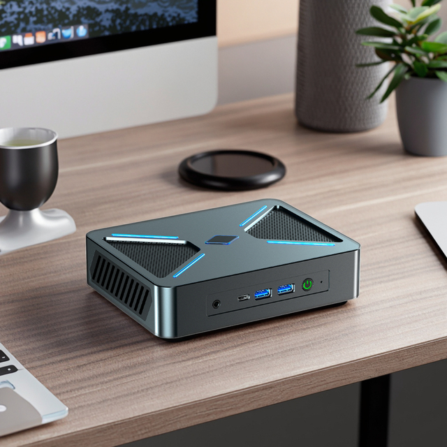 OEM New Portable Mini PC I7 CPU Quad Core 64GB DDR5 RAM Fanless 2TB WIFI Home Small Box Mini PCs Supports EU UK US JP AU CN