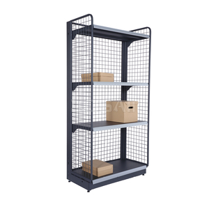 OEM/ODM Supermarket Metal <b>Wire</b> <b>Shelving</b> Rack 30X60 1310H 450D 750W Single-Sided Gondola Display Light Duty Grocery Store Shelf - Product Image 3