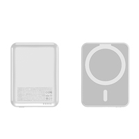 Venta al por mayor de baterías portátiles de 5,000 mAh con carga rápida y función de carga inalámbrica magnética.