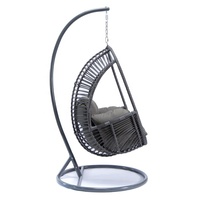 Sweetie Meubles de jardin d'extérieur Chaise suspendue en rotin en osier plastique Balançoire de patio