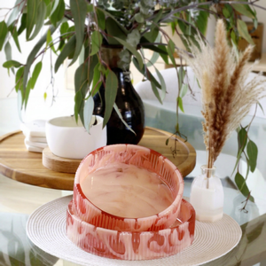 Bol en résine pour salade, design moderne, poli, fait main, écologique, pour la cuisine et la maison - Product Image 1