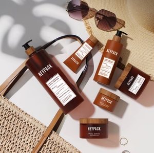 Heypack marca fábrica al por mayor de alta calidad botella verde mate para mascotas con bomba champú embalaje 500ml - Product Image 5