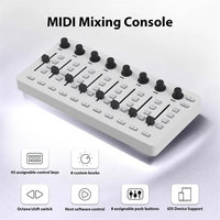 Console de mixage MIDI sans fil M-VAVE SMC-Mixer avec connexion Bluetooth, alimentation USB Type-C pour Windows/Mac/iOS/Android