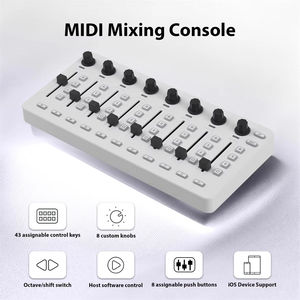 <span class=keywords><strong>M</strong></span>-VAVE SMC-Mixer คอนโทรลเลอร์มิกเซอร์ไร้สาย MIDI คอนโซลมิกเซอร์ เชื่อมต่อผ่านบลูทูธ ช่องเสียบ Type-C ใช้พลังงานจากแบตเตอรี่และ USB สำหรับ Windows/Mac/iOS/Android - Product Image 5