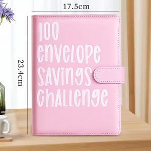 Nouveau livre de défis d'épargne avec planificateur de budget d'enveloppe pour les couples Budget 100 Enveloppe <span class=keywords><strong>Challenge</strong></span> Binder - Product Image 5