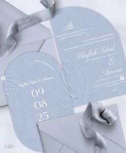 Invite De Mariage Proposition Annonce <span class=keywords><strong>Save</strong></span> <span class=keywords><strong>the</strong></span> <span class=keywords><strong>Date</strong></span> Timeless Elegant Modern Letterpress Beach Cartes d'invitation de mariage - Product Image 3