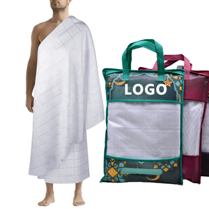 Nhà Máy Trực Tiếp Hot Bán Chất Lượng Cao Ahram <span class=keywords><strong>Ihram</strong></span> <span class=keywords><strong>Hajj</strong></span> Và umrah Khăn <span class=keywords><strong>Ihram</strong></span> 100% Sợi Nhỏ Dành Cho Người Lớn 2 Mảnh Khăn Quần Áo - Product Image 5