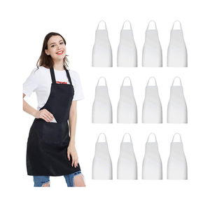 Delantal unisex lavable <span class=keywords><strong>de</strong></span> 2 bolsillos con estampado personalizado Delantales Peluquería Chef Cocina Fabricación BBQ Dibujo - Product Image 1