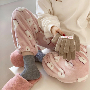 <span class=keywords><strong>Pantaloni</strong></span> <span class=keywords><strong>pigiama</strong></span> cartone animato <span class=keywords><strong>pantaloni</strong></span> di flanella da <span class=keywords><strong>donna</strong></span> corallo in <span class=keywords><strong>pile</strong></span> ispessito caldo Casual <span class=keywords><strong>pantaloni</strong></span> da casa regali di natale - Product Image 6