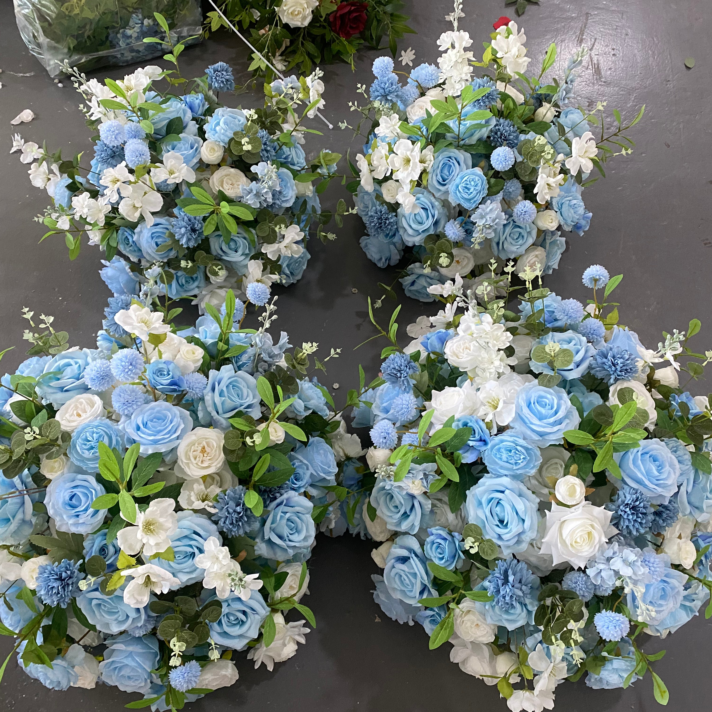 big wedding flowers orange