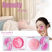 Coussinets oculaires en gel réutilisables en forme de croissant avec logo personnalisable pour le soulagement de la douleur et de l'stress – Vente en gros sur mesure