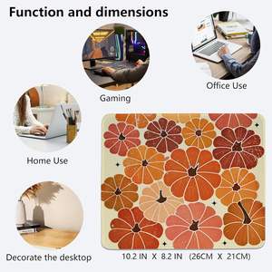 橙色鼠标垫个性化艺术品印刷批发计划 大量鼠标垫 - Product Image 4