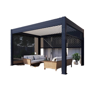 Kits <span class=keywords><strong>de</strong></span> pergola Bioclimatic pour l'extérieur cadre en aluminium enduit <span class=keywords><strong>de</strong></span> poudre électrique conception bon marché pour écran <span class=keywords><strong>de</strong></span> terrasse - Product Image 1