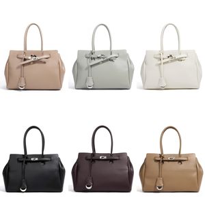 Sac à main de luxe rétro pour femme en cuir véritable avec poignée supérieure, élégant et structuré, sac fourre-tout vintage à bandoulière pour le travail et l'usage quotidien - Product Image 6