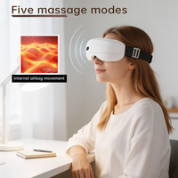 Masseur oculaire à compression d'air BISD avec chaleur et musique, masque anti-fatigue pour les yeux, soulagement des maux de tête, Bluetooth rechargeable 1200mAh Type-C