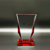 Nouveau Design Vierge Honneur Souvenirs Cadeaux Transparent Trophée Cristal Verre Trophée Cristal Award Plaque
