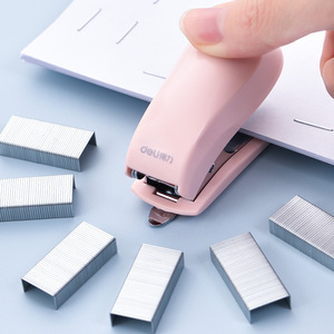 Deli Mini Stapler Set 0255 Small Portable Stapler With 640 Staples For Office School Use - Product Image 4