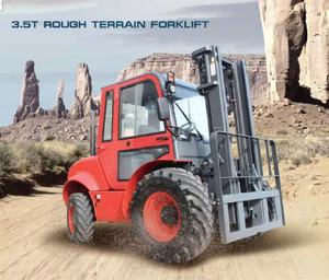 Montacargas Todoterreno YCMG <span class=keywords><strong>de</strong></span> 3.5 Toneladas 4x4, Carretilla Elevadora Diésel 4WD con Certificación CE para Uso en Construcción y Minería - Product Image 4