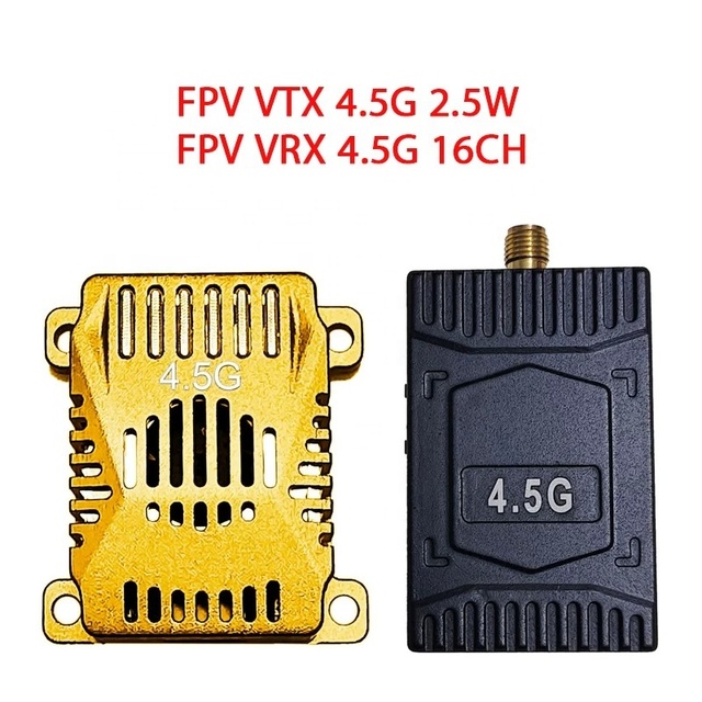 For FPV 4.5G 2.5W Video Transmission Transmitter/receiver for Drone, 16-channel Analog Video Transmission Module