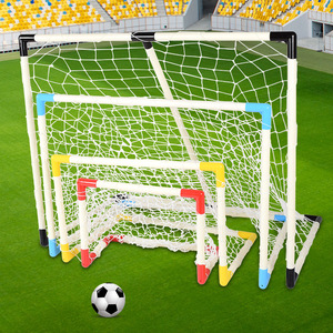 <b>Mini</b> Soccer <b>Goal</b> With Net 100x80x60cm Detachable Foldable Portable Outdoor Childrens Toy Training Equipment - Product Image 1
