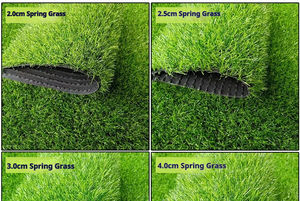 Tapis d'<span class=keywords><strong>herbe</strong></span> artificielle d'extérieur en plastique vert imitation cuir, facile à utiliser pour balcon, terrain de football, maternelle - Product Image 5
