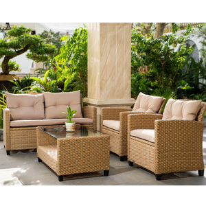 Modern Design Outdoor <b>Furniture</b> <b>Wicker</b> Garden Sets Top Product Outdoor Rattan Sofa <b>Furniture</b> Packaged Box Vietnam Manufacture - Product Image 5