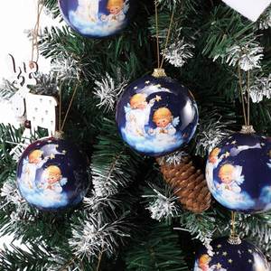 Meilleures ventes - Décorations suspendues en mousse en forme de boule imprimées avec des anges - Modèle 75 178 pour arbre de Noël - 14 pièces par boîte - Product Image 2