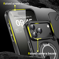 Coque magique anti-chute pour iPhone 17 Pro Max avec anneau d'ouverture de fenêtre à succion magnétique anti-chute et housse de protection pour iPhone