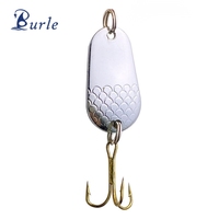 5g cuillère bionique appât perche leurre paillettes métal fer plaque crustacés motif pêche leurre Spinner