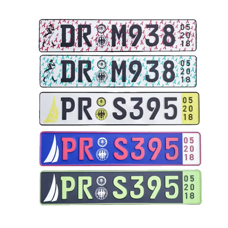 China Suppliers Aluminum Reflective Film Auto License Plate Number Custom Name Car Number Plate in Nigeria