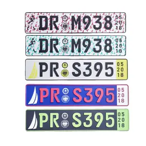 China Suppliers Aluminum Reflective Film Auto License Plate Number Custom Name Car Number Plate in Nigeria