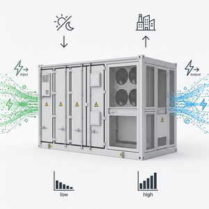 Sistema de almacenamiento de energía, estación de energía portátil, batería LiFePO4, inversor de onda sinusoidal pura, BMS, MPPT, carga solar, conexión a red y fuera de red, optimización de pico de potencia. - Product Image 2