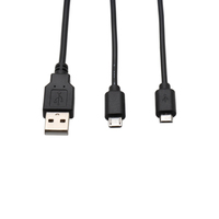 Câble répartiteur USB 3 voies mâle vers femelle Type C Câble multichargeur de données Micro Y Câble de charge USB 3 en 1