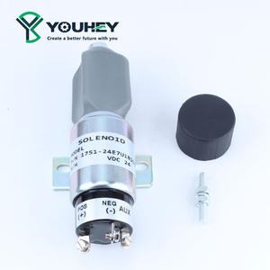 Válvula solenoide de corte de fuego 1751-24E7U1B1S5A, válvula solenoide de corte de combustible de 24 V para excavadoras Cummins, estructura de detención de medios oleosos - Product Image 4