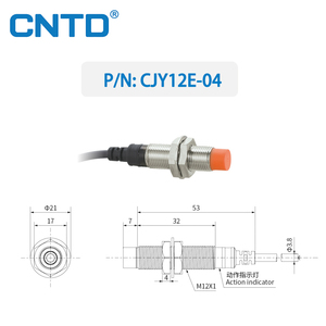 Cntd CJY12E-04 Chất lượng cao Tự động IP67 tuôn ra phát hiện NPN PNP Kim Loại chuyển đổi tiêu chuẩn quy nạp <span class=keywords><strong>Proximity</strong></span> Sensor - Product Image 3