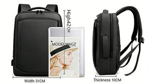 Hot Sale Custom Logo Waterproof Anti-Theft Business <b>Laptop</b> <b>Backpack</b> with USB Factory School Student Unisex Polyester Lining - Product Image 5