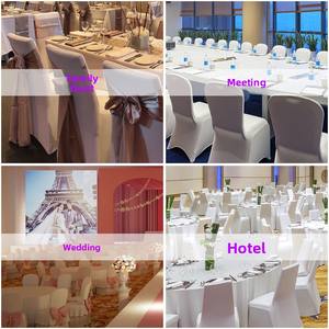 <span class=keywords><strong>Fundas</strong></span> de Silla de Satén Elástico Duraderas <span class=keywords><strong>para</strong></span> Eventos, Ajuste Universal, Lavables a Máquina, <span class=keywords><strong>Fundas</strong></span> de Silla <span class=keywords><strong>para</strong></span> Bodas en Stock - Product Image 2